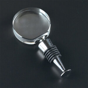 Engraved Badash Crystal Round Winestopper
