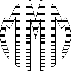 Circle Monogram Sample M