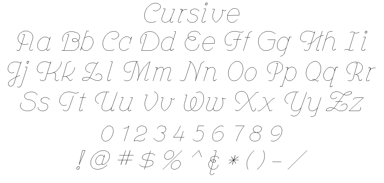 Cursive Font Style