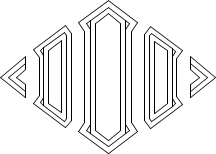 Diamond 3-Line Monogram Sample O