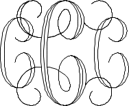 Interlocking Script Monogram Sample C