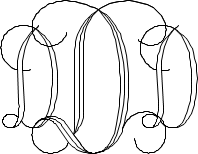 Interlocking Script Monogram Sample D