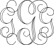 Interlocking Script Monogram Sample G