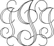 Interlocking Script Monogram Sample I