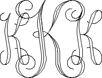 Interlocking Script Monogram Sample K