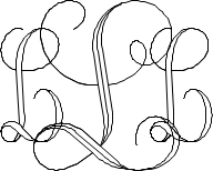 Interlocking Script Monogram Sample L