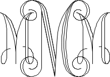 Interlocking Script Monogram Sample M