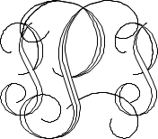 Interlocking Script Monogram Sample P