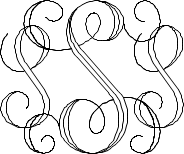 Interlocking Script Monogram Sample S