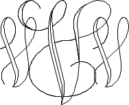 Interlocking Script Monogram Sample V