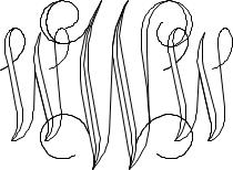 Interlocking Script Monogram Sample W