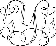 Interlocking Script Monogram Sample Y