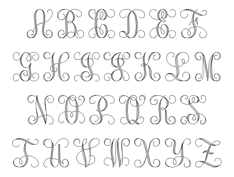 Script Initial Font Style