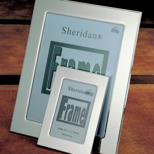Engraved Polished Silver Picture Frame