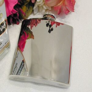 Engraved Premium Quality Polished Stainless Steel Flask
