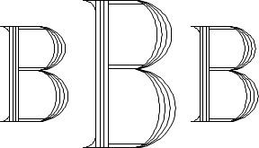 Roman 4-Line Monogram Sample B
