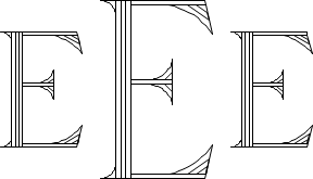 Roman 4-Line Monogram Sample E