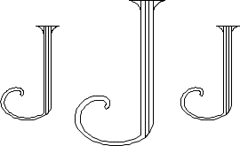 Roman 4-Line Monogram Sample J
