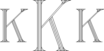 Roman 4-Line Monogram Sample K