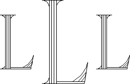 Roman 4-Line Monogram Sample L