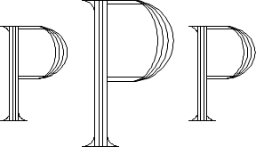 Roman 4-Line Monogram Sample P