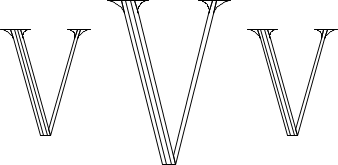 Roman 4-Line Monogram Sample V