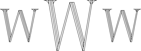 Roman 4-Line Monogram Sample W