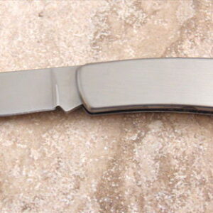 Engraved Single Blade Knife