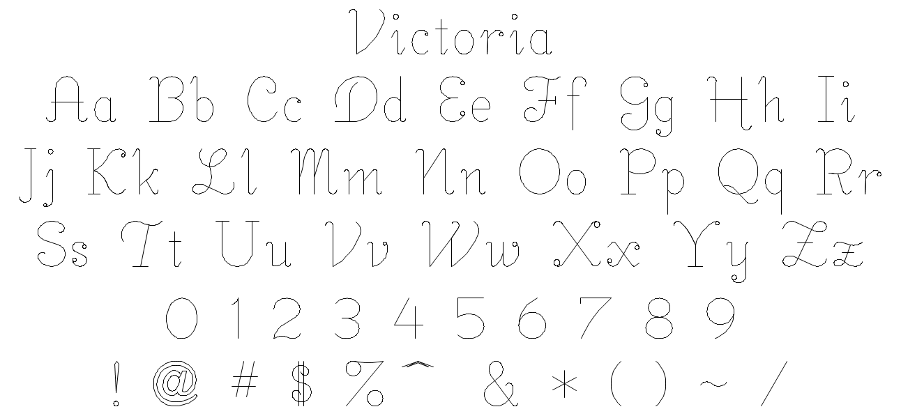 Victoria Font Style