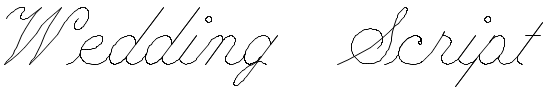 Wedding Script Font Sample